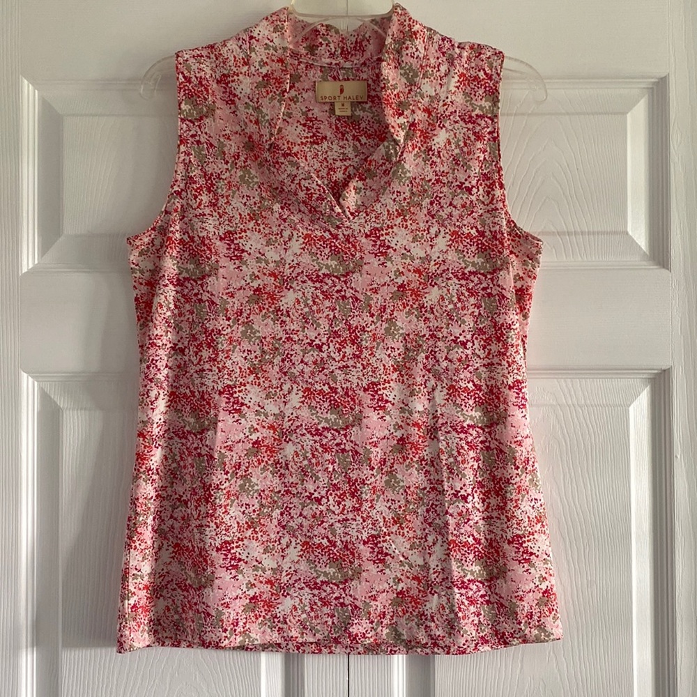 Sport Haley V Neck Sleeveless Golf/Tennis Top - Size Medium